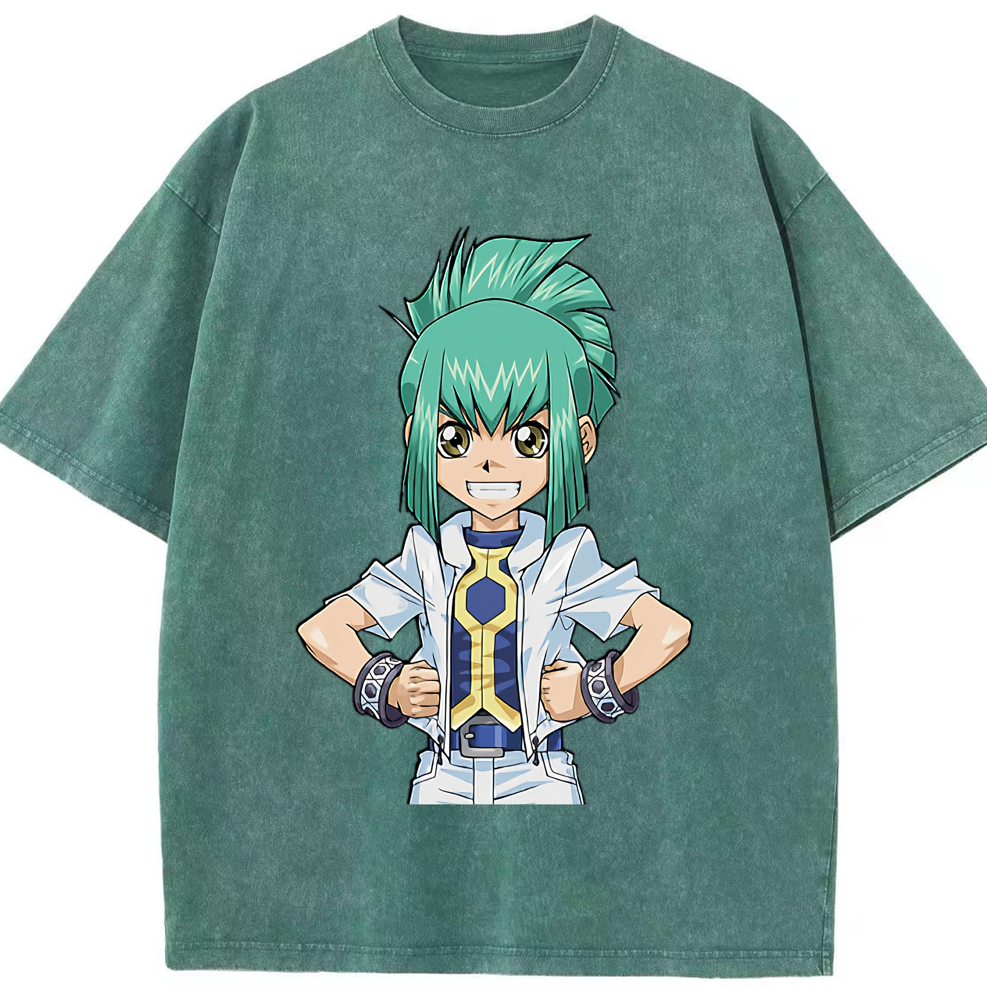 （画像用） 遊☆戯☆王 Yu-Gi-Oh! 綿100% ヴィンテージ風 半袖Tシャツ（フロントプリント）